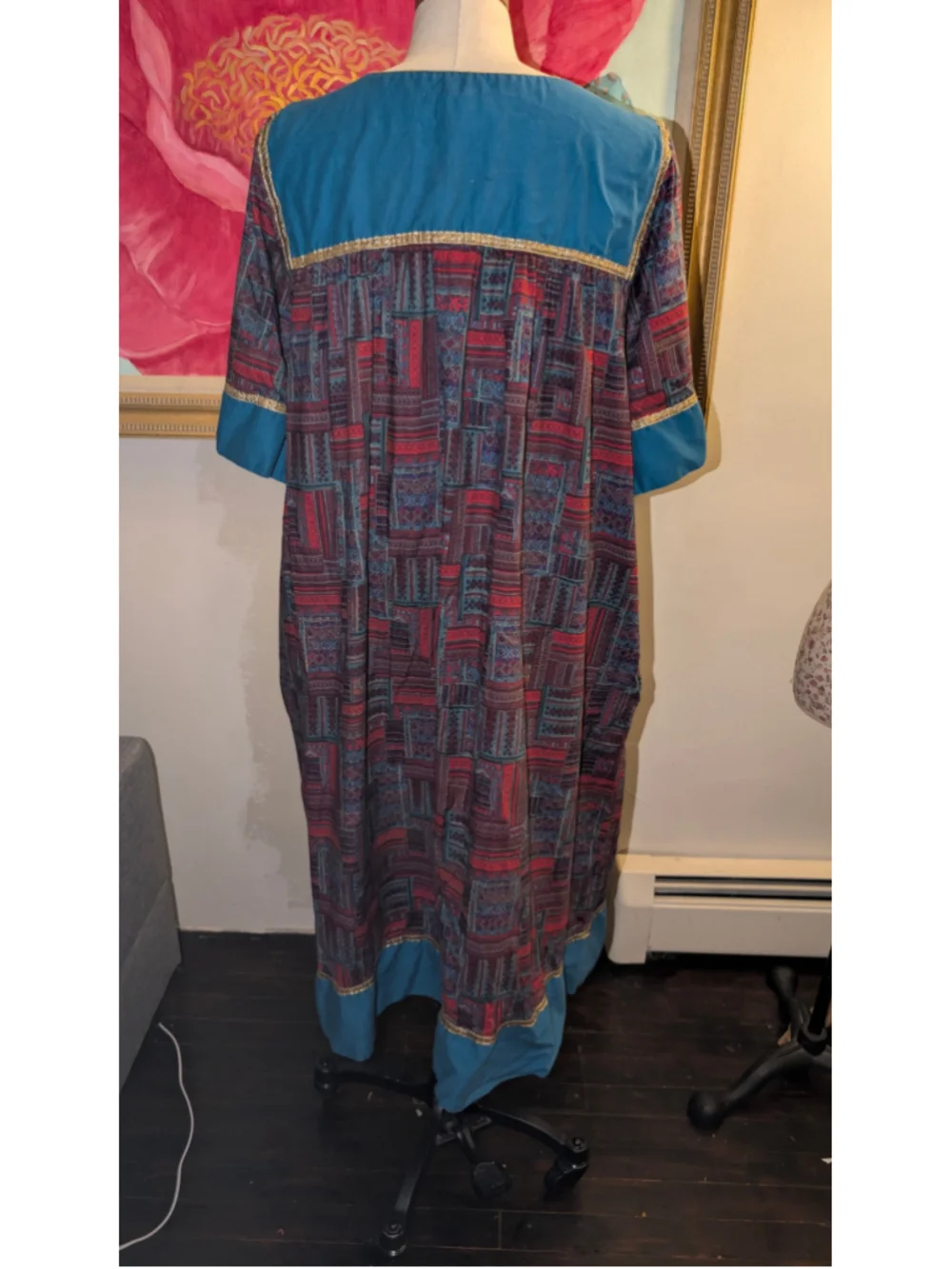 Vintage Krist Gundsen Kaftan Dress Size XL